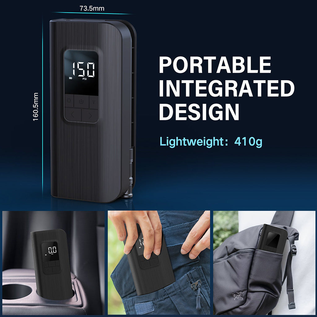 Topump TP100 electric pump compact design ready for backpack or car