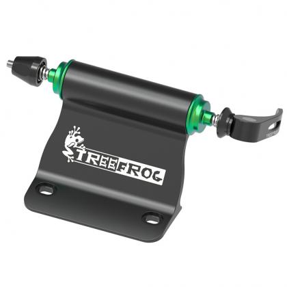  Green and black pump displayed against a white background, showcasing the TreeFrog Aluminium Plug Set for universal fork mount.
