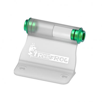 A set of TreeFrog aluminum plugs designed for universal fork mount brackets, measuring 15x110mm.
