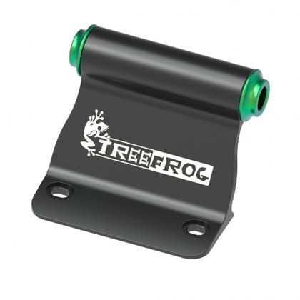 Cycling fork mount plug set in durable aluminum silver black