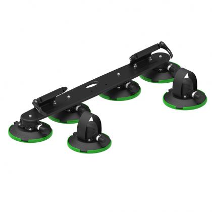 TreeFrog Elite 2 Bike Rack with six vacuum mounts and a black frame, designed for securely carrying road and gravel bikes.


