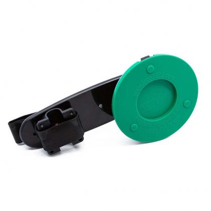 TreeFrog L1 Front Wheel Holder with a strong green suction cup for secure bike transport