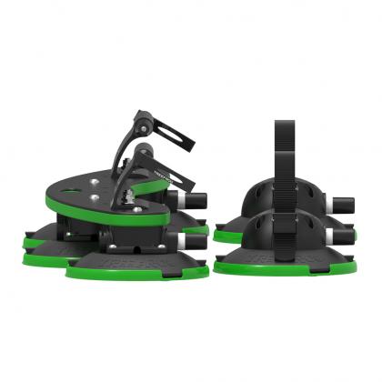 Close-up of the TreeFrog Pro 2 Bike Rack with suction cups.