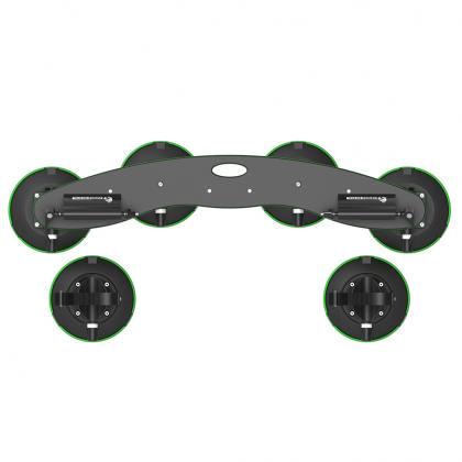 Side view of the TreeFrog Pro 2 Bike Rack showing its suction cup system
