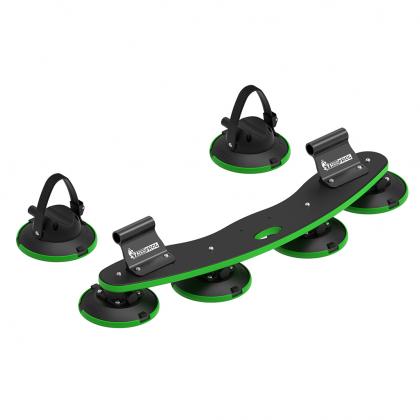 TreeFrog Pro 2 Plus Bike Rack - Full View: A high-quality image of the TreeFrog Pro 2 Plus Bike Rack, featuring a suction cup mounting system for road and MTB bikes.