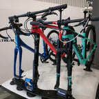  Three bikes securely mounted on a car using the TreeFrog Pro 3 Bike Rack.