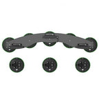 Top view of the TreeFrog Pro 3 Bike Rack showing its vacuum mount system