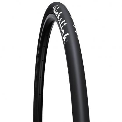 Side view of the WTB ThickSlick tire, highlighting the burly casing designed to withstand rough urban conditions.