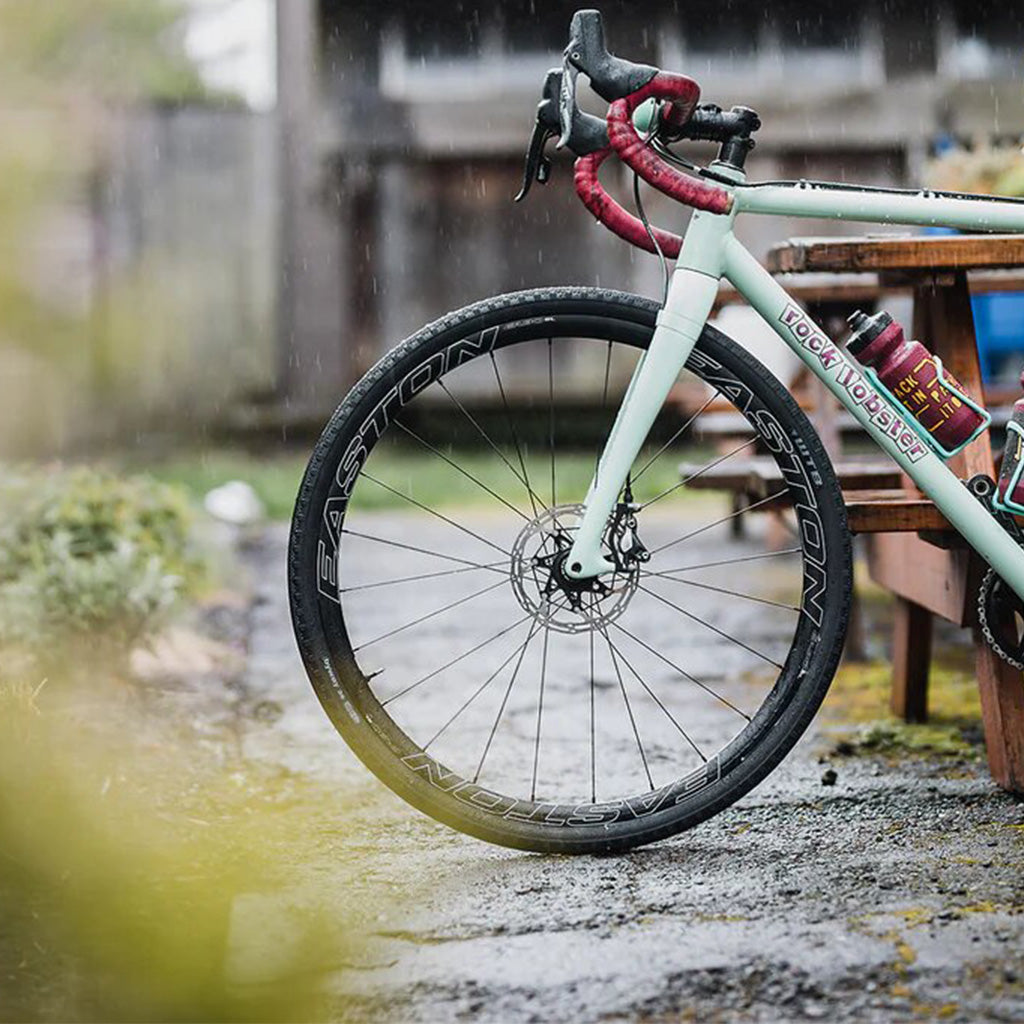 WTB Byway TCS tubeless-ready tire with sidewall knobs for cornering

