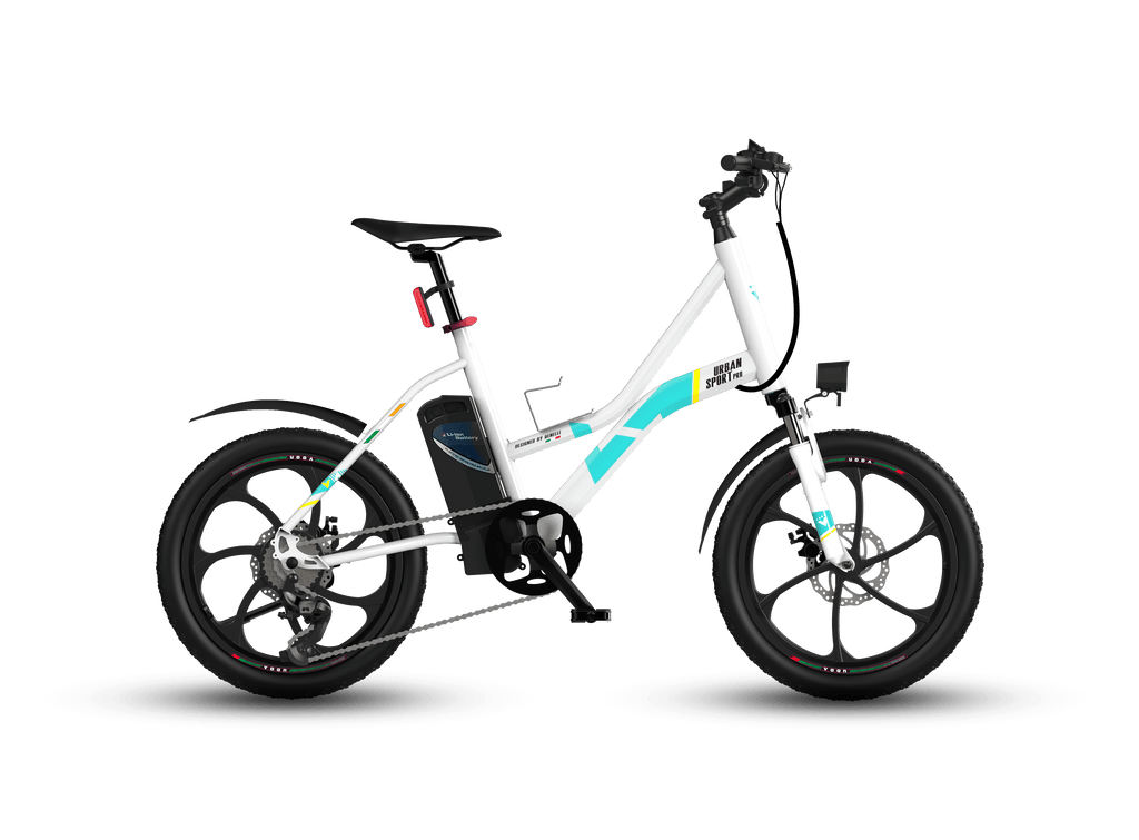 insync bikes urban pro e-bike Vaan Urbansport Pro E-Bike (White) – United By Cycling