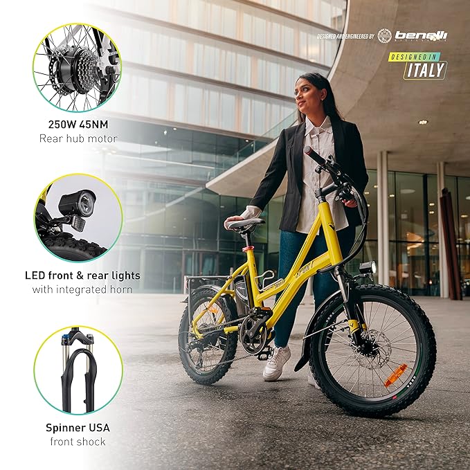 Shop Vaan Urbansport E-Bike (Yellow) Online in India | United By Cycling