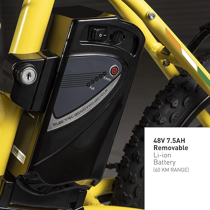 Shop Vaan Urbansport E-Bike (Yellow) Online in India | United By Cycling