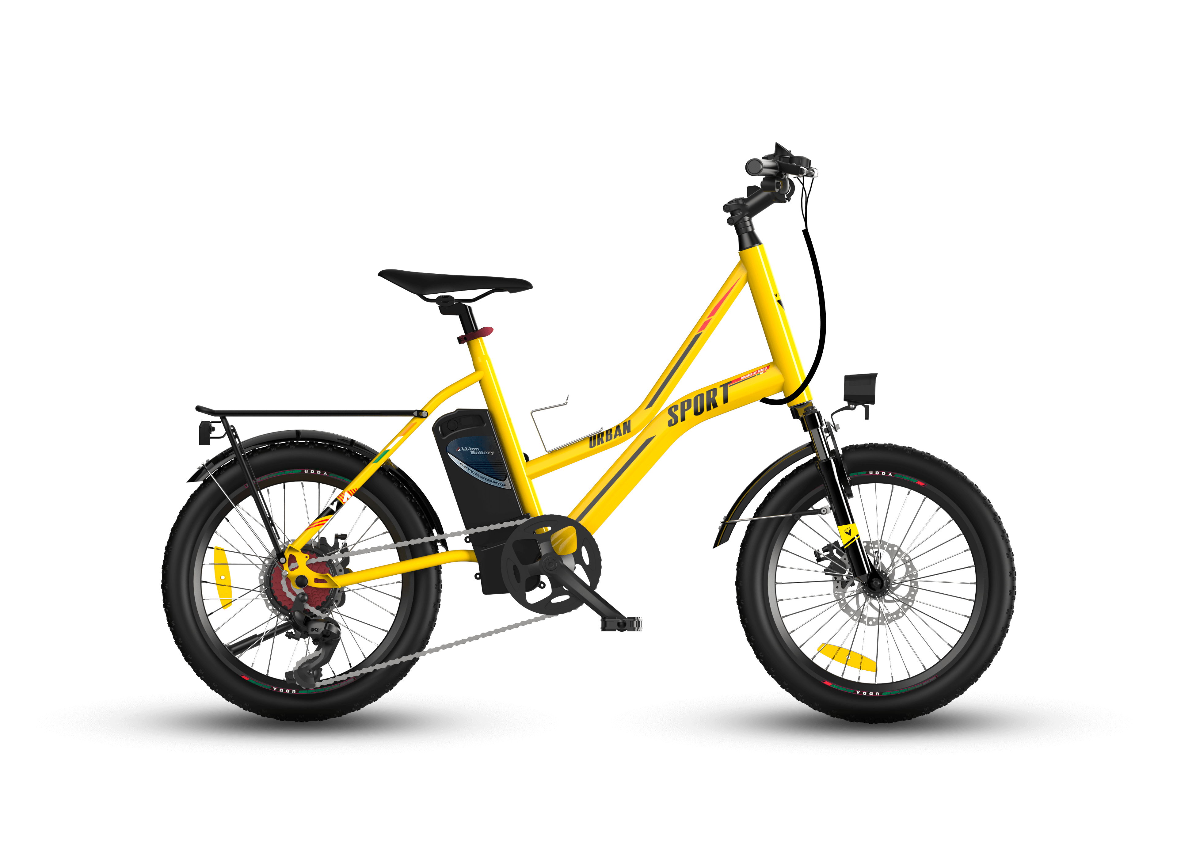 Shop Vaan Urbansport E-Bike (Yellow) Online in India | United By Cycling