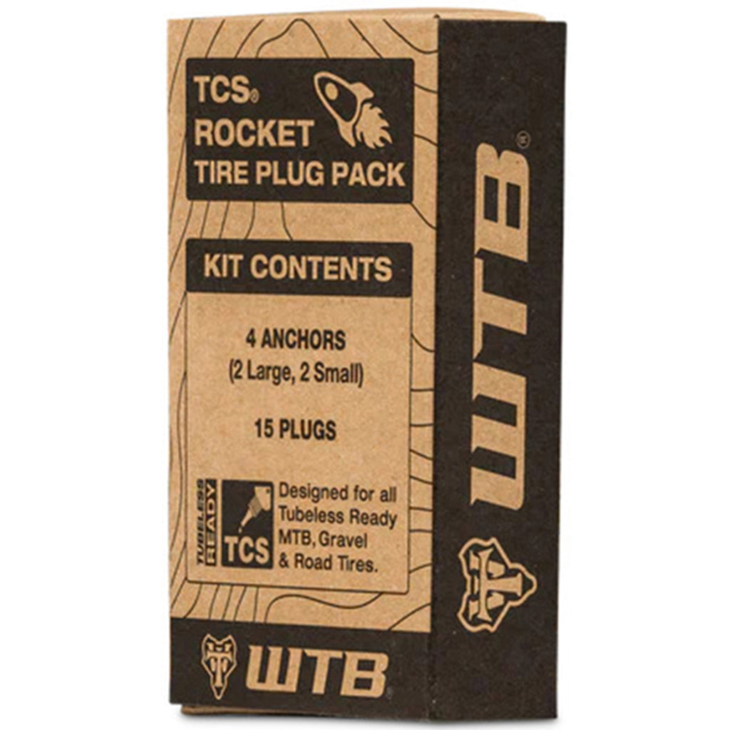 Image of the WTB tire plug refill pack, highlighting the small and large anchors for holding multiple plugs for a fast repair.