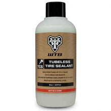 A product photo of the WTB tubeless sealant, with its unique formula designed for long-lasting repairs of up to ¼” (6mm).