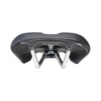Underside view of the Watt TI 316 Gel Superflow saddle, showcasing the lightweight TI 316 rails and Carbon Powered shell.