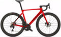 Red Wilier Filante SL frameset, a high-end aero carbon road racing bike, displayed prominently.
