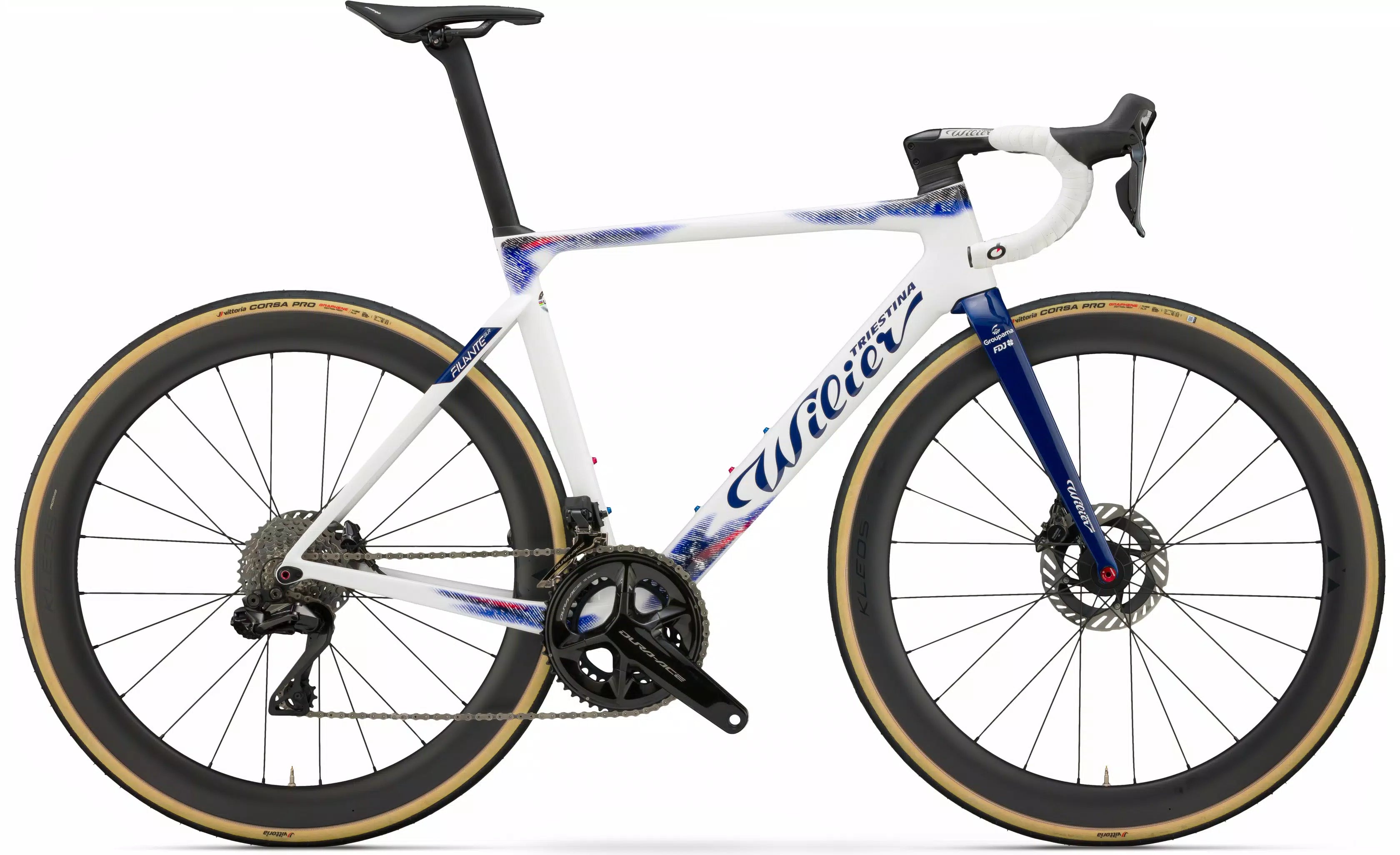 Wilier Filante SLR carbon aero bike used by cycling professionals.

