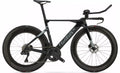 Wilier Turbine SLR frameset in a studio setting, showcasing its sleek, integrated design and aerodynamic tubing.
