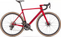 Velvet Red  Wilier Verticale SLR carbon fiber road bike frameset displayed against a neutral background.