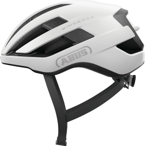 WingBack polar white helmet side profile