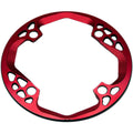 Front view of the red Absolute Black Bashring 104BCD on a white background.