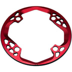 Front view of the red Absolute Black Bashring 104BCD on a white background.