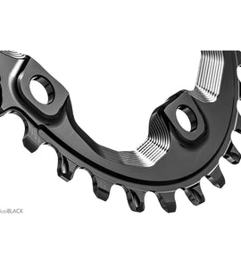 Absolute Black Oval MTB Chainring 1X Shimano 96 BCD XT M8000-Black