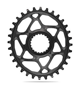 Absolute Black Oval MTB Chainring 1X Shimano Direct Mount HG+12 Speed-Black
