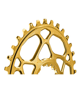 Absolute Black Oval MTB Chainring 1X SRAM Direct Mount GXP N/W (6mm Offset)-Black