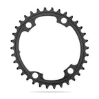 Absolute Black oval 110/4 inner road chainring 34T in black for Shimano 9100/8000