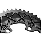 Absolute Black oval 110/4 outer road chainring detail view