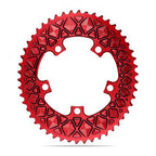 Absolute Black oval 110/5 road chainring in red