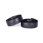 A roll of GUEE eco-friendly Attitude bartape in Tracer Matt Black, emphasizing its sustainable production process and high-end feel.

