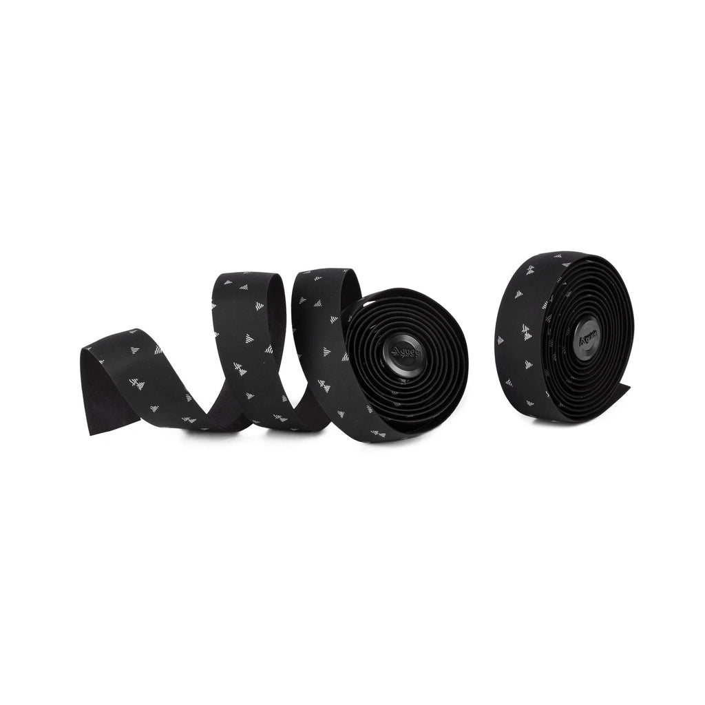 Close-up of GUEE Styled White handlebar tape, highlighting the durable material and comfortable hand support for cyclists.

