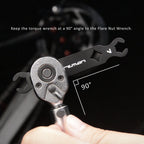 Birzman Flare Nut Wrench 7 & 8 alloy steel construction detail shot.