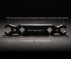 Diagram of the Birzman Flare Nut Wrench 7 & 8 labelling the 7/8mm openings and quarter inch torque wrench drive slots.