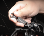 Technical illustration showing correct torque wrench angle when using the Birzman Flare Nut Wrench.