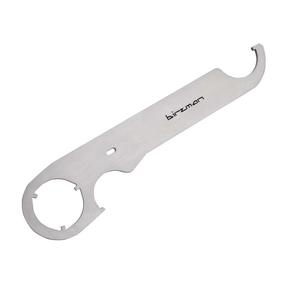Birzman Hook Wrench lockring spanner showing hook end, notched pin spanner and 24mm hex key.