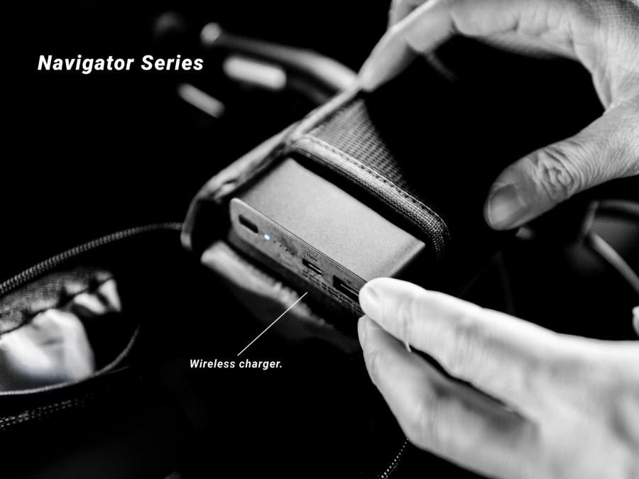 Feature overview of the Birzman Navigator SB Top Tube Bag.