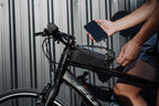Birzman Navigator SB Top Tube Bag mounted on a bicycle top tube.