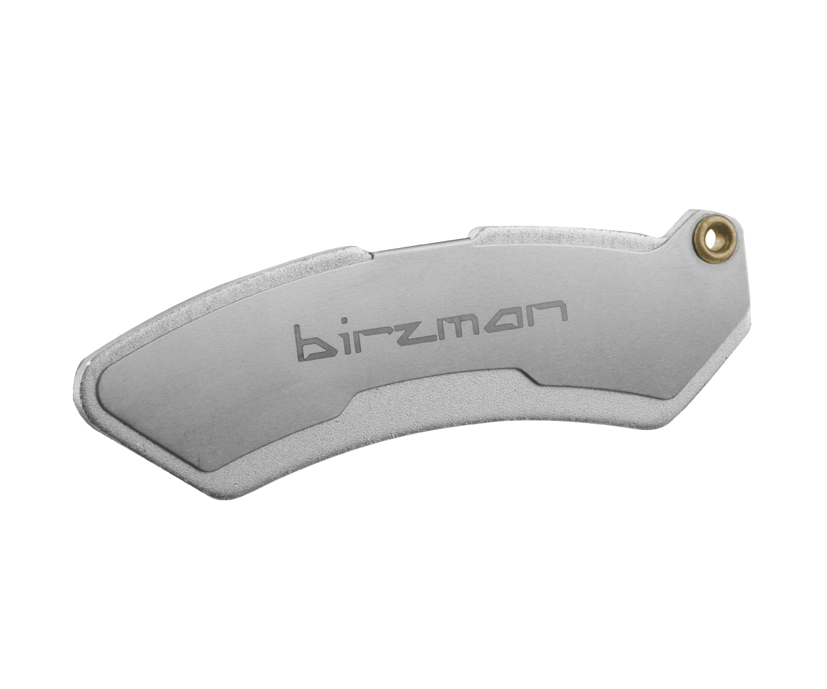 Birzman Razor Clam folding disc brake caliper alignment tool, closed.