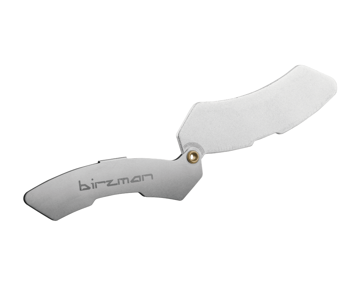 Birzman Razor Clam shown unfolded ready for use.