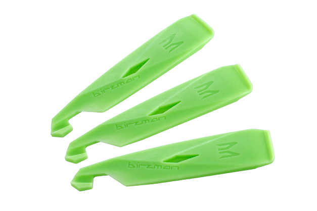 Birzman Tyre Lever Set (3pcs/set) in green, thin-edge design.