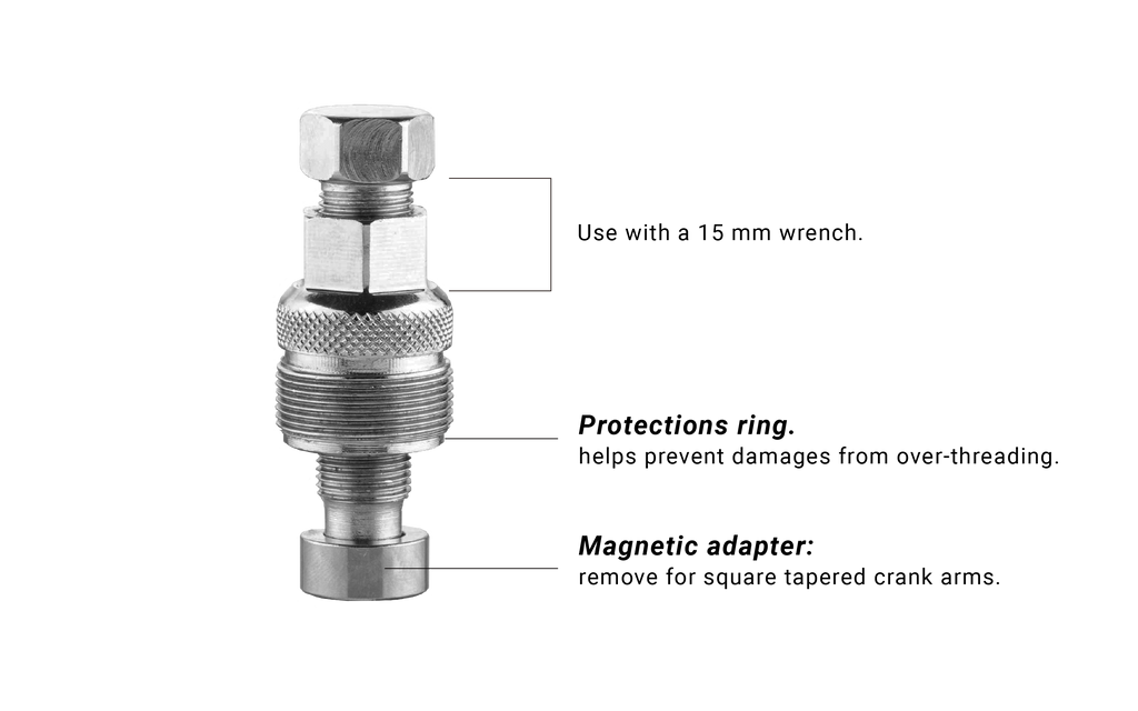 Birzman Universal Crank Puller alloy steel construction detail.