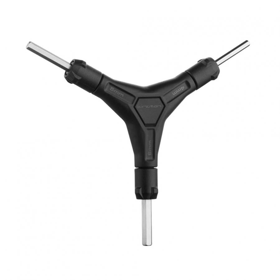 Birzman Y-Grip S Hex Wrench 4/5/6mm tool with rotating hex sleeves.