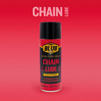 Blub Chain Lube 450ml can on a red gradient background with the Chain Lube product name above.