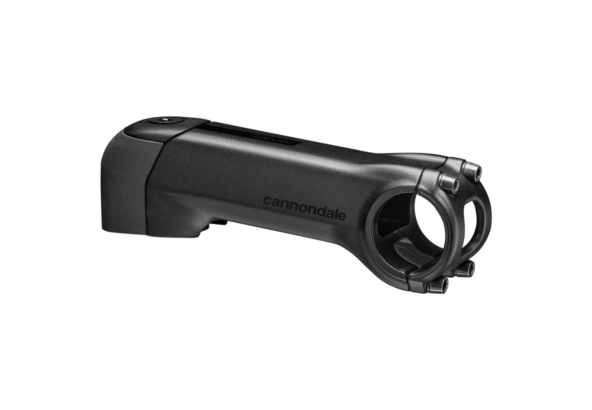 Cannondale C1 Conceal Stem Alloy in black with internal cable routing, +6 degree angle.