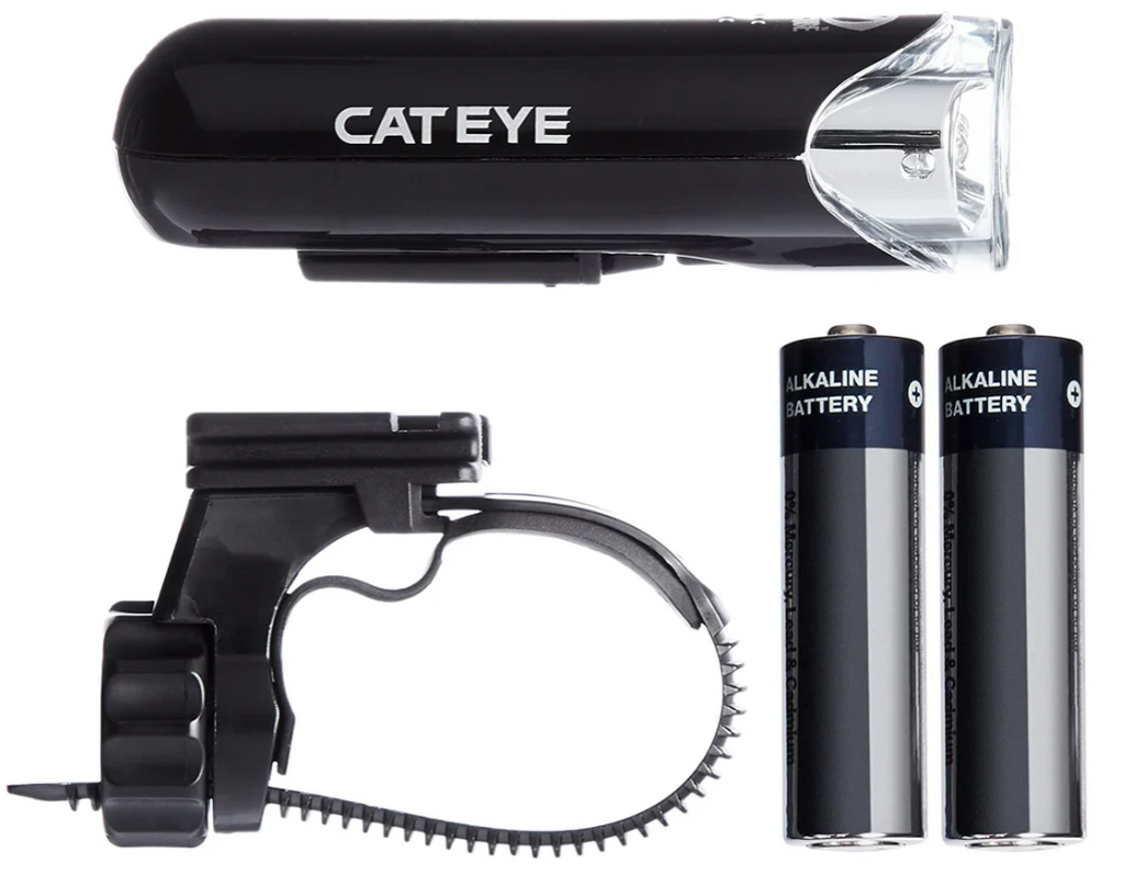 Bright and efficient CatEye HL-EL135N bike light – battery-powered headlamp for cyclists

