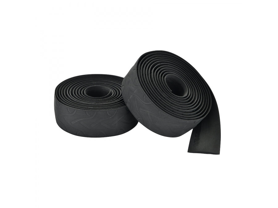 Close-up view of the anti-slip silicone pattern on the bar tape

